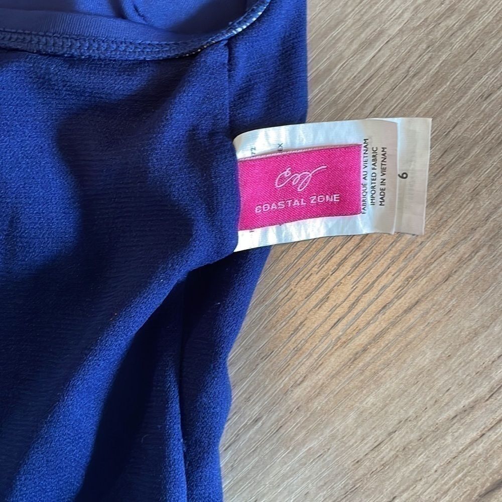 Coastal zone women’s one piece Navy blue swimsuit Size 6 - Picture 6 of 9